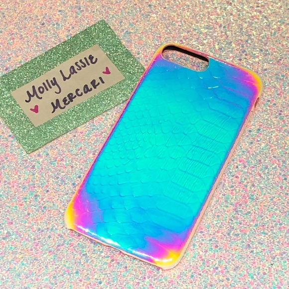 💗 HOLOGRAPHIC IRIDESCENT IPHONE PLUS CASE 💕 - Picture 4 of 8